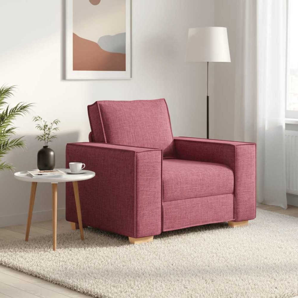 vidaXL Πολυθρόνα-Καναπέ Κόκκινη από Ύφασμα 100x78x84 εκ.