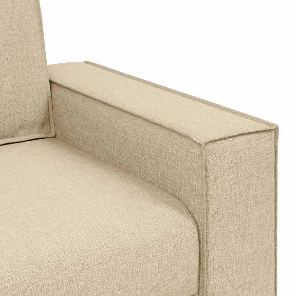 vidaXL Καναπές-Καρέκλα Κρεμ 100x78x84 εκ. Ύφασμα