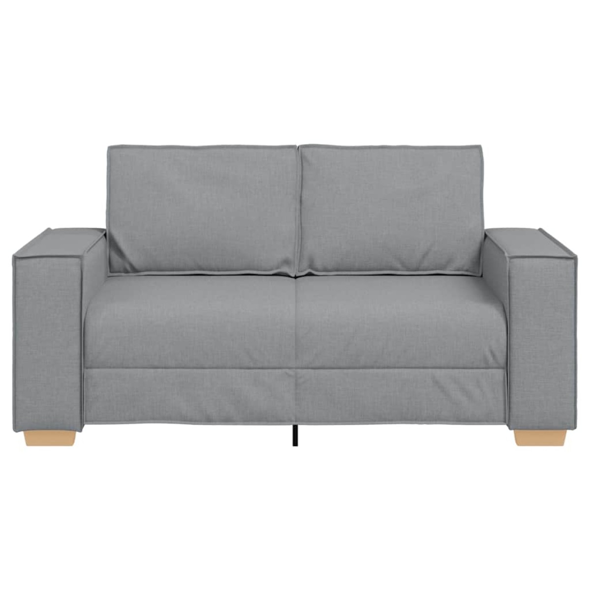 vidaXL Διθέσιος Καναπές Ανοιχτό Γκρι 160x78x84 εκ. από Ύφασμα