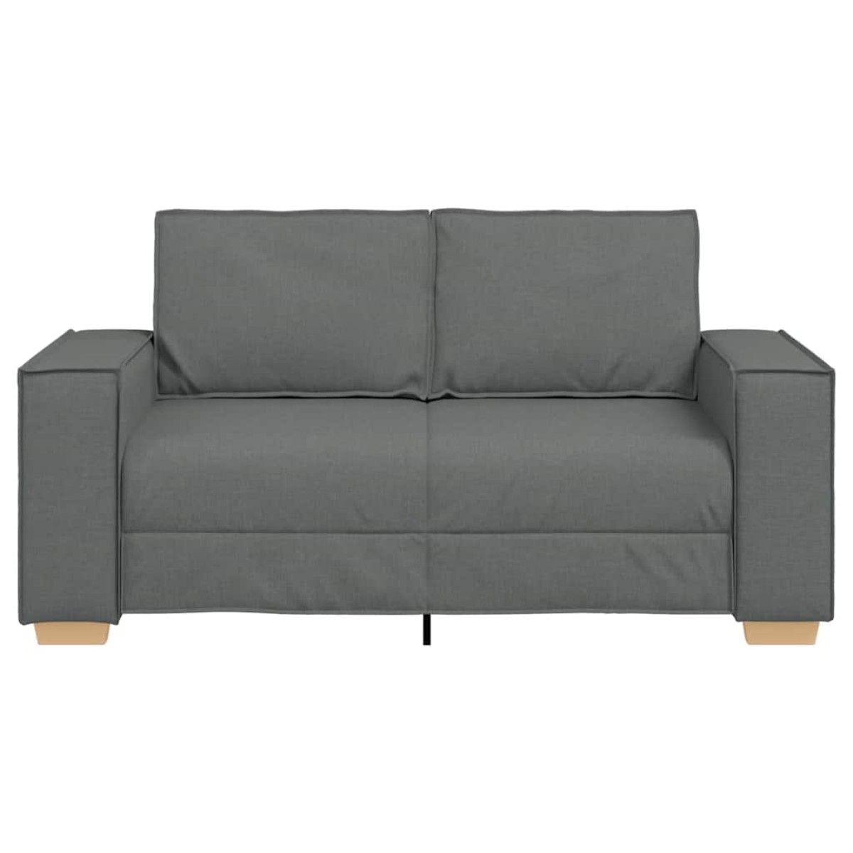 vidaXL Διθέσιος Καναπές Σκούρο Γκρι 160x78x84 εκ. Υφασμάτινος