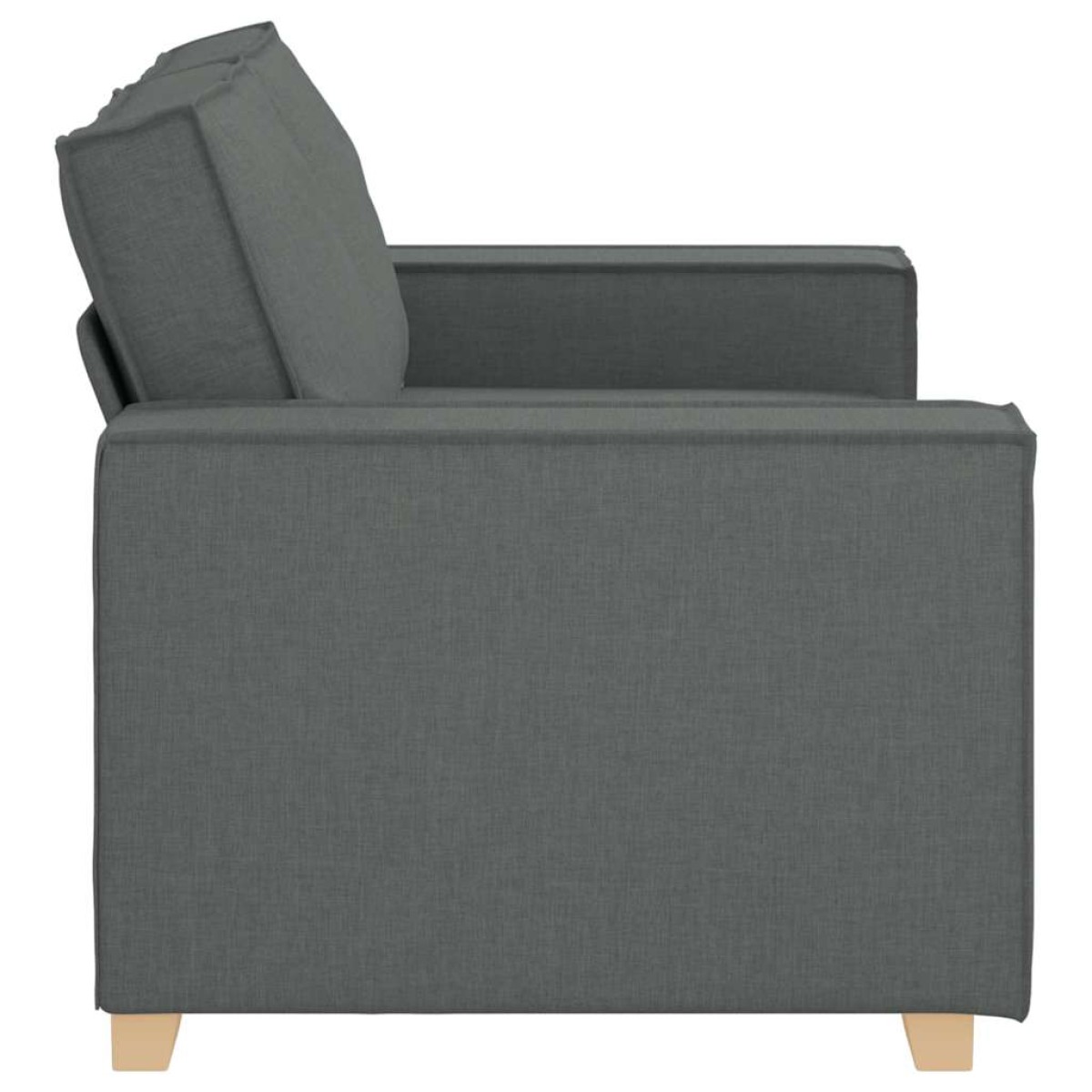 vidaXL Διθέσιος Καναπές Σκούρο Γκρι 160x78x84 εκ. Υφασμάτινος