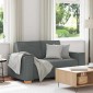 vidaXL Διθέσιος Καναπές Σκούρο Γκρι 160x78x84 εκ. Υφασμάτινος