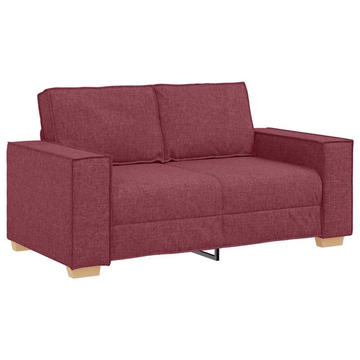 vidaXL Διθέσιος Καναπές Κόκκινος 160x78x84 εκ. από Ύφασμα