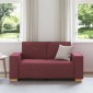 vidaXL Διθέσιος Καναπές Κόκκινος 160x78x84 εκ. από Ύφασμα