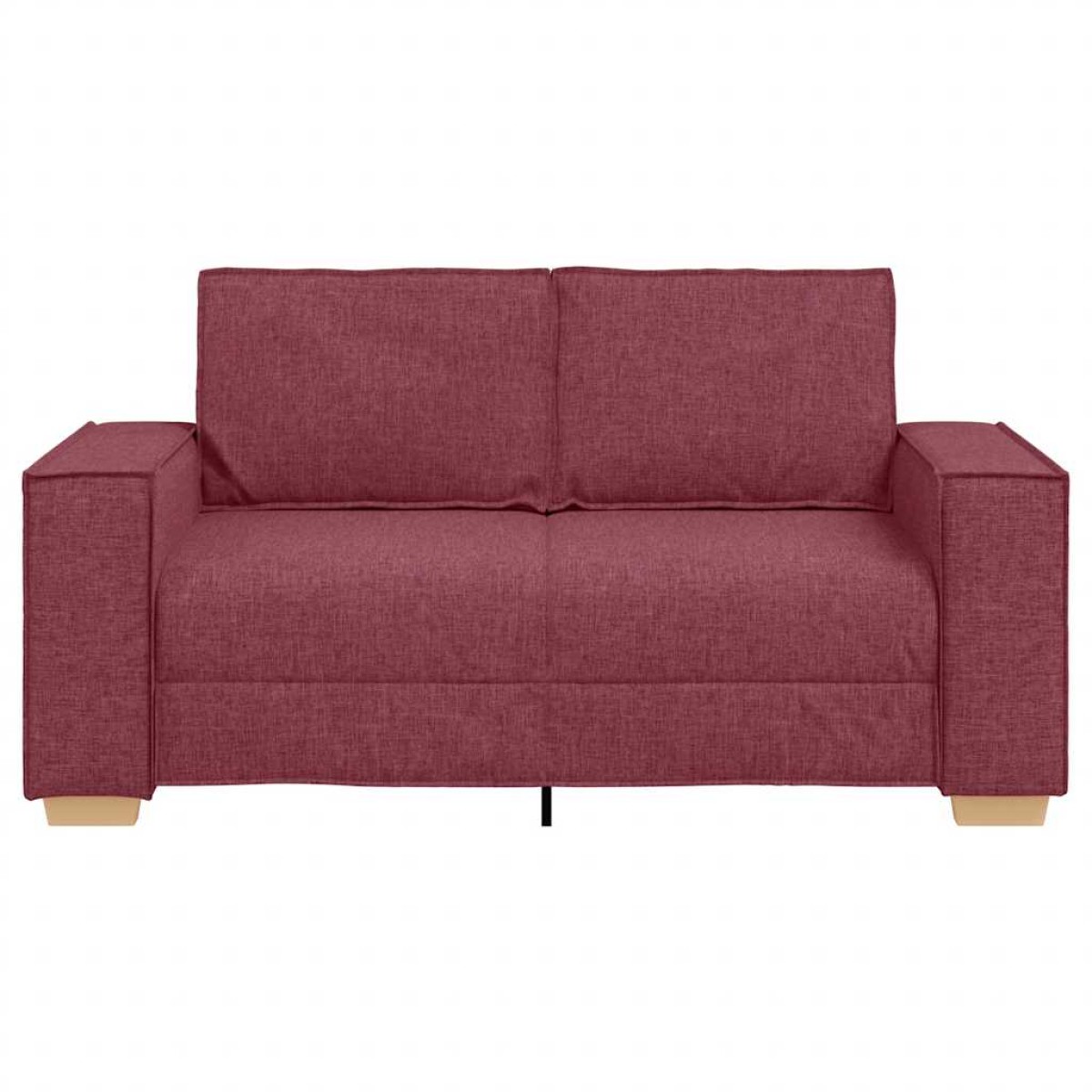 vidaXL Διθέσιος Καναπές Κόκκινος 160x78x84 εκ. από Ύφασμα