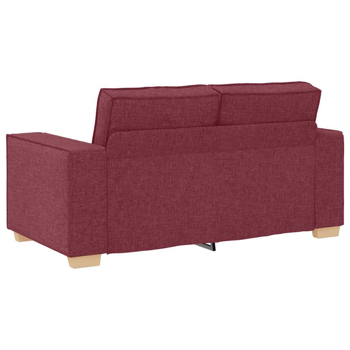 vidaXL Διθέσιος Καναπές Κόκκινος 160x78x84 εκ. από Ύφασμα