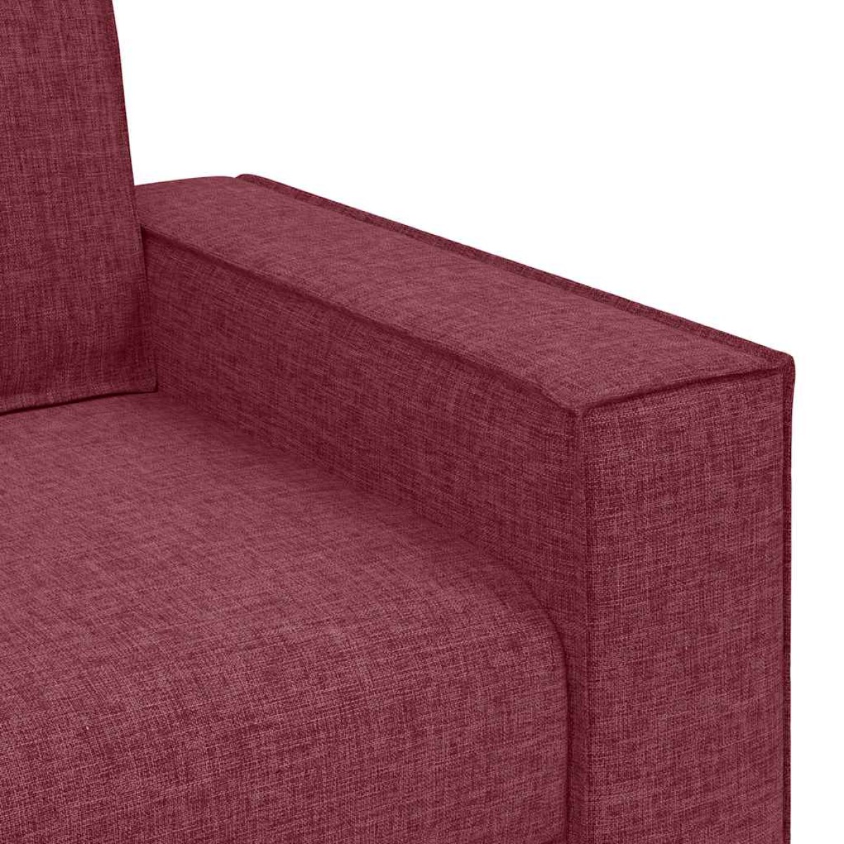 vidaXL Διθέσιος Καναπές Κόκκινος 160x78x84 εκ. από Ύφασμα