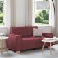 vidaXL Διθέσιος Καναπές Κόκκινος 160x78x84 εκ. από Ύφασμα