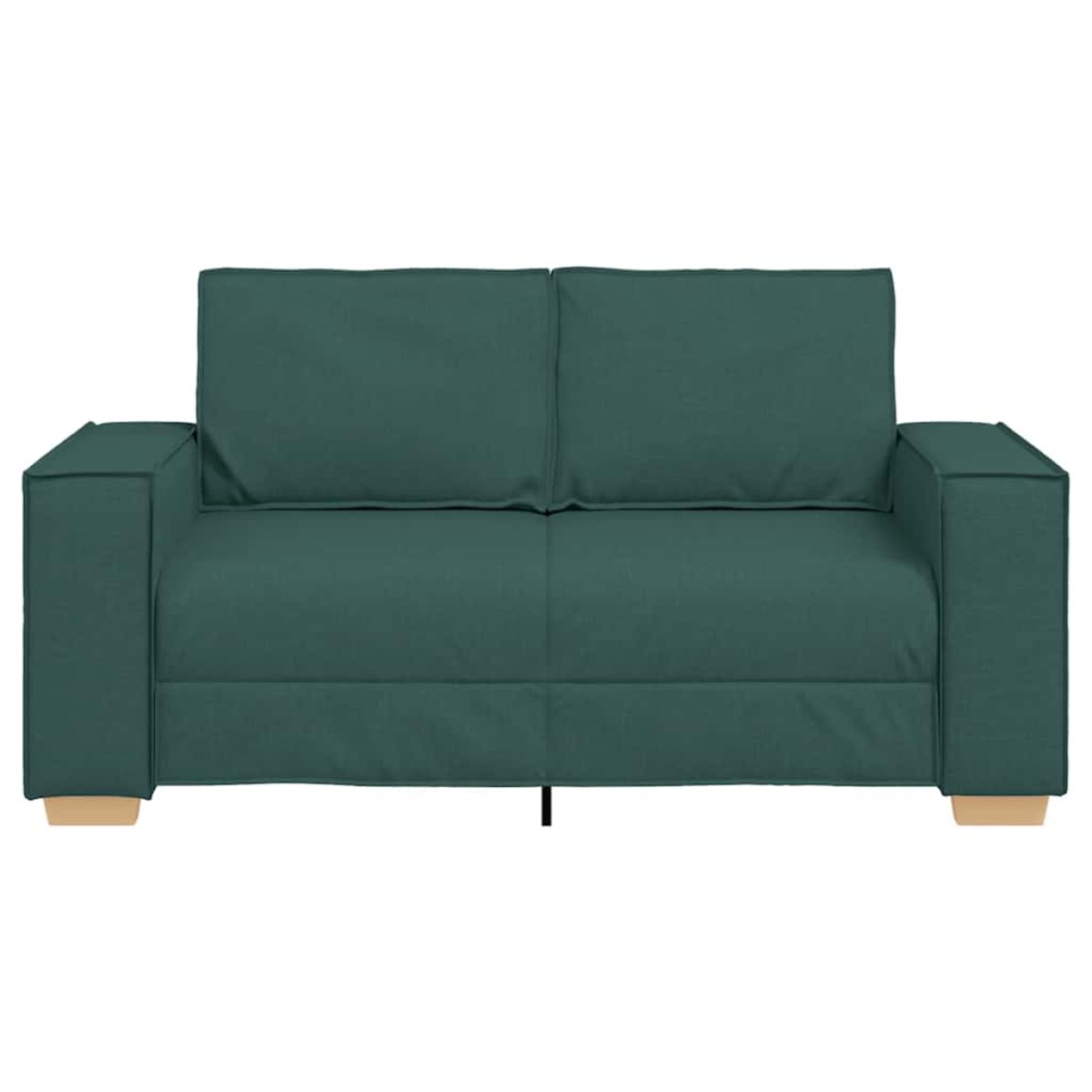 vidaXL Διθέσιος Καναπές Σκούρο Πράσινο 160x78x84 εκ. Ύφασμα
