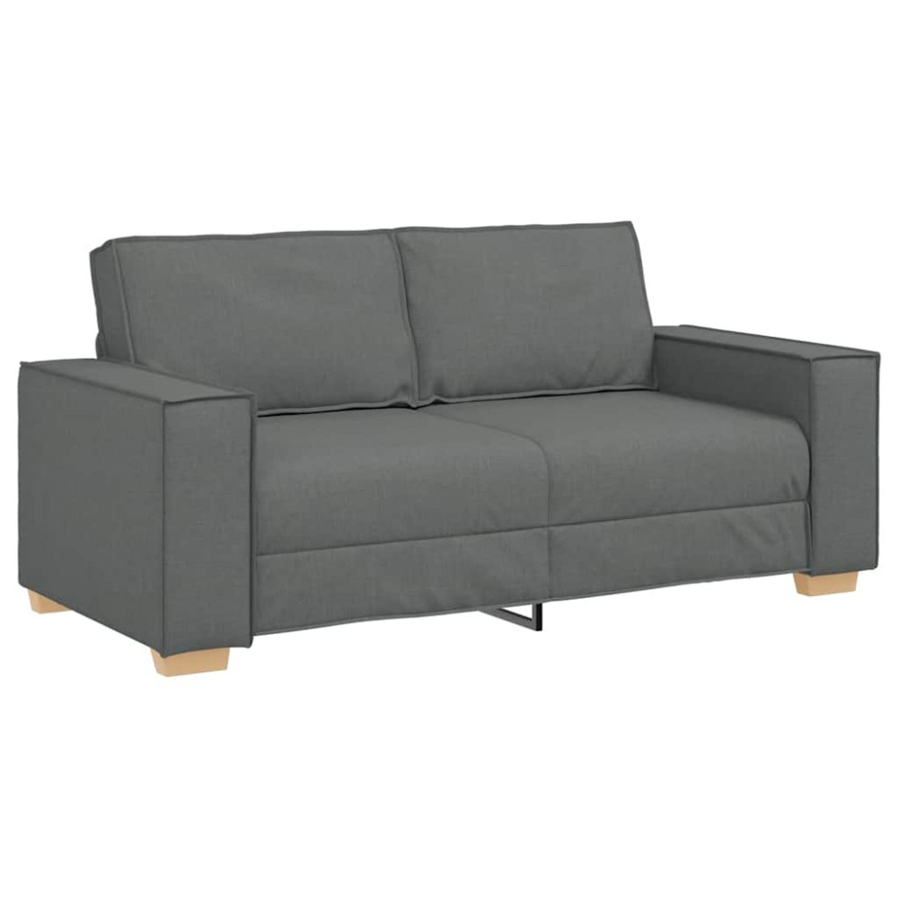 vidaXL Διθέσιος Καναπές Σκούρο Γκρι 180x78x84 εκ. Υφασμάτινος