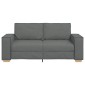 vidaXL Διθέσιος Καναπές Σκούρο Γκρι 180x78x84 εκ. Υφασμάτινος
