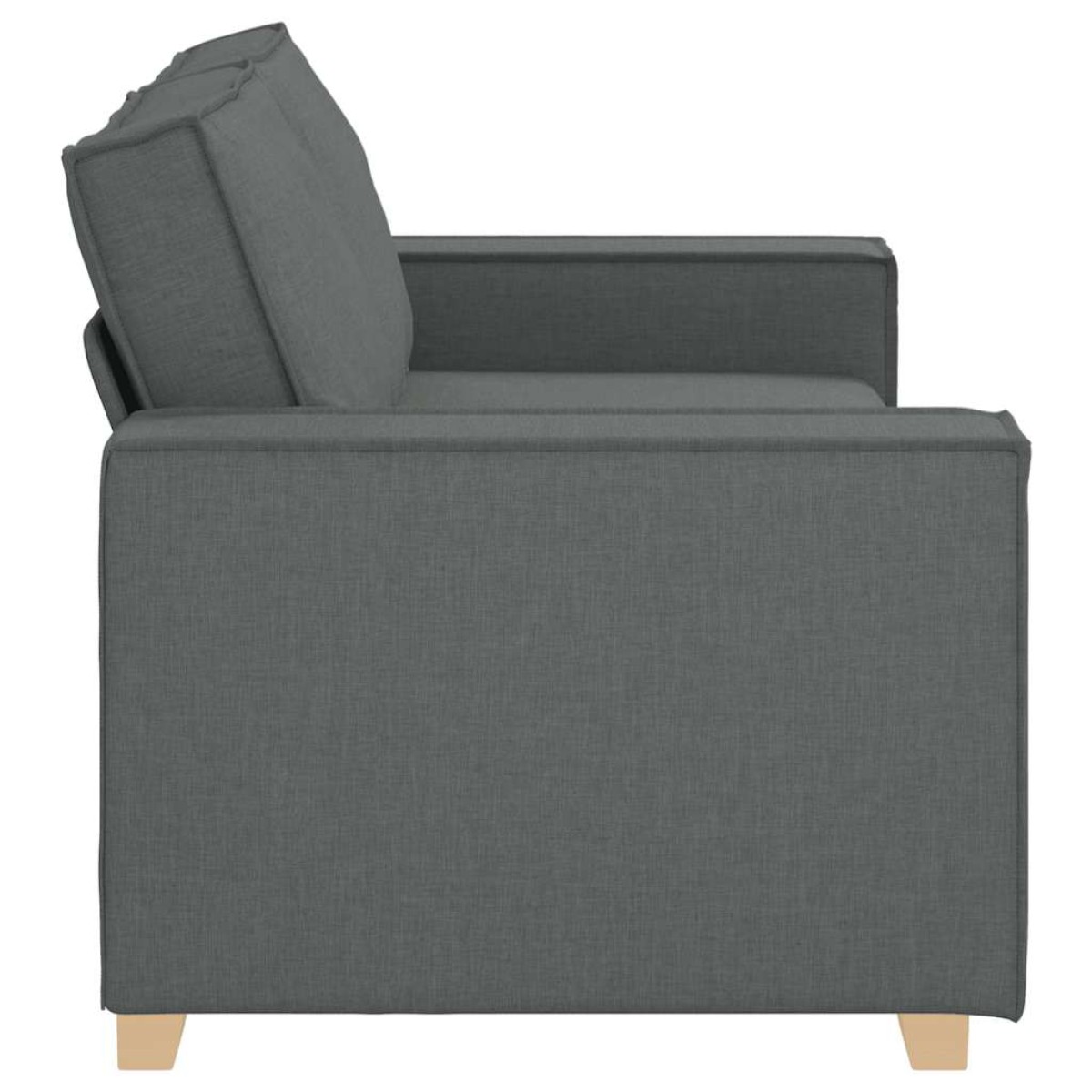 vidaXL Διθέσιος Καναπές Σκούρο Γκρι 180x78x84 εκ. Υφασμάτινος