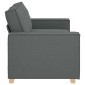 vidaXL Διθέσιος Καναπές Σκούρο Γκρι 180x78x84 εκ. Υφασμάτινος