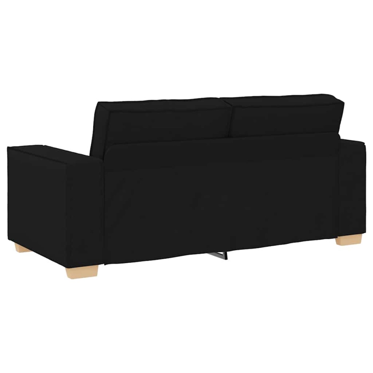 vidaXL Διθέσιος Καναπές Μαύρος 180x78x84 εκ. από Ύφασμα