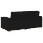 vidaXL Διθέσιος Καναπές Μαύρος 180x78x84 εκ. από Ύφασμα