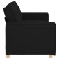 vidaXL Διθέσιος Καναπές Μαύρος 180x78x84 εκ. από Ύφασμα
