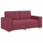 vidaXL Διθέσιος Καναπές Κόκκινος 180x78x84 εκ. από Ύφασμα