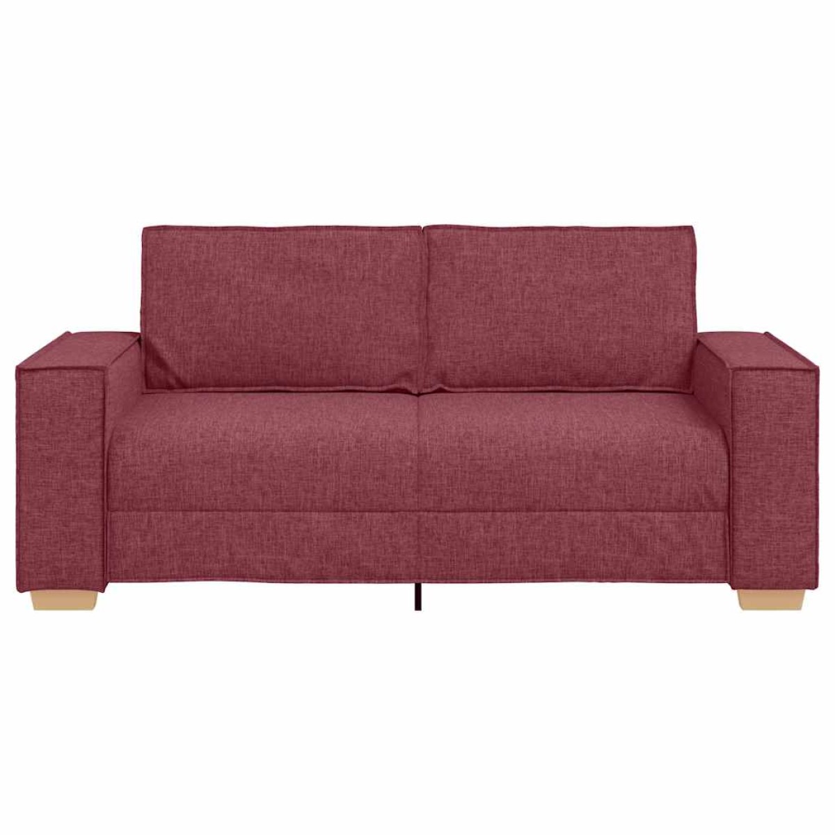 vidaXL Διθέσιος Καναπές Κόκκινος 180x78x84 εκ. από Ύφασμα