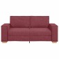 vidaXL Διθέσιος Καναπές Κόκκινος 180x78x84 εκ. από Ύφασμα