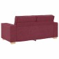 vidaXL Διθέσιος Καναπές Κόκκινος 180x78x84 εκ. από Ύφασμα