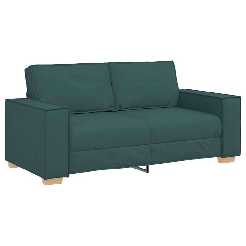 vidaXL Διθέσιος Καναπές Σκούρο Πράσινο 180x78x84 εκ. Ύφασμα