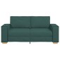 vidaXL Διθέσιος Καναπές Σκούρο Πράσινο 180x78x84 εκ. Ύφασμα