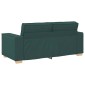 vidaXL Διθέσιος Καναπές Σκούρο Πράσινο 180x78x84 εκ. Ύφασμα