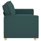 vidaXL Διθέσιος Καναπές Σκούρο Πράσινο 180x78x84 εκ. Ύφασμα