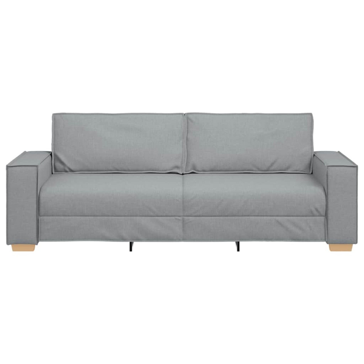 vidaXL Τριθέσιος Καναπές Ανοιχτό Γκρι 220x78x84 εκ. Υφασμάτινος