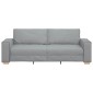 vidaXL Τριθέσιος Καναπές Ανοιχτό Γκρι 220x78x84 εκ. Υφασμάτινος