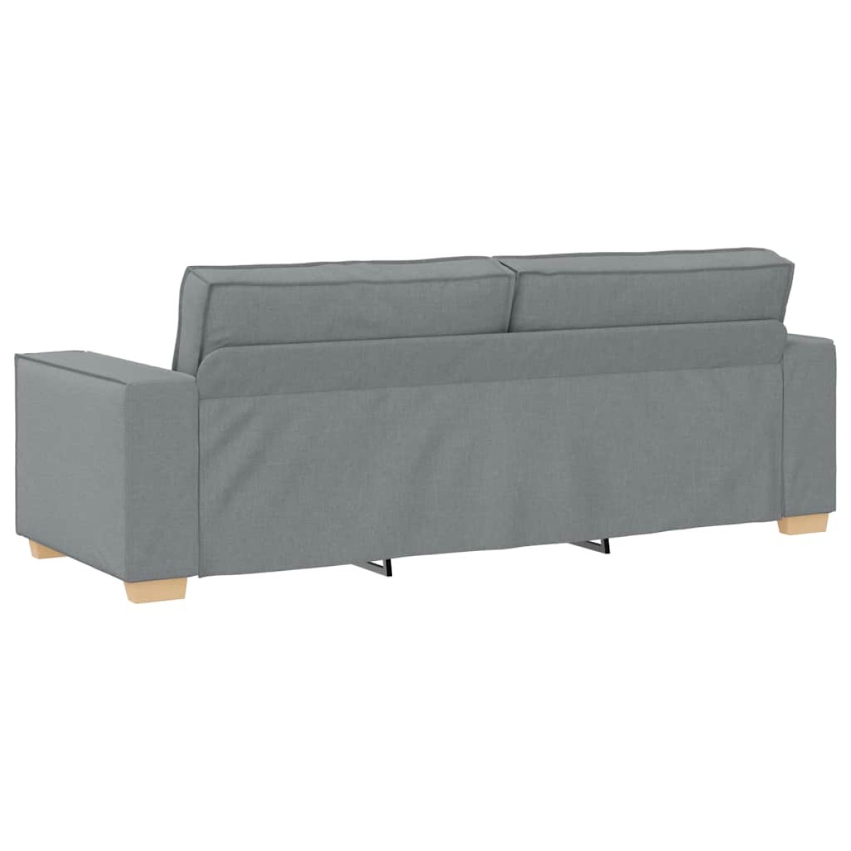 vidaXL Τριθέσιος Καναπές Ανοιχτό Γκρι 220x78x84 εκ. Υφασμάτινος