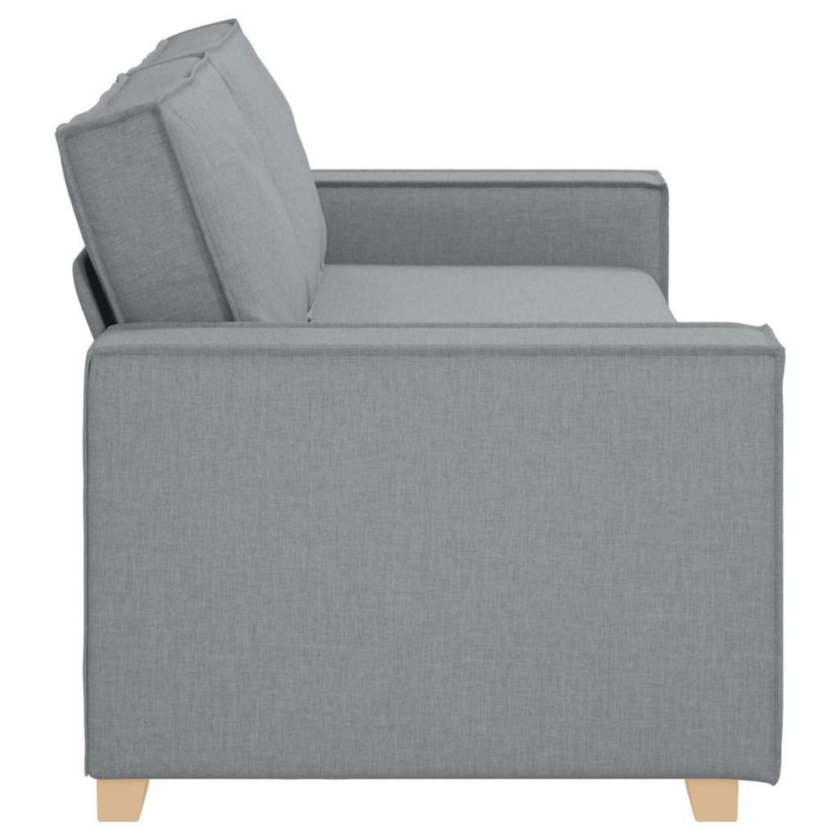 vidaXL Τριθέσιος Καναπές Ανοιχτό Γκρι 220x78x84 εκ. Υφασμάτινος