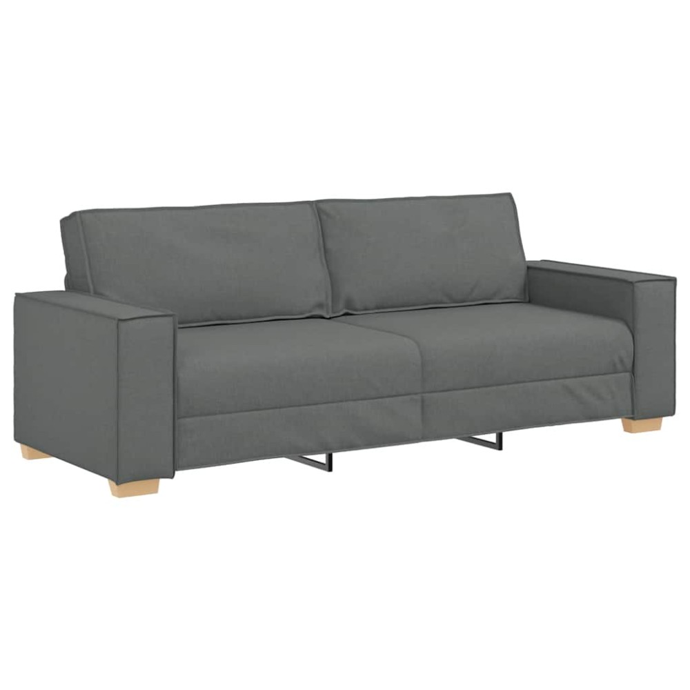 vidaXL Τριθέσιος Καναπές Σκούρο Γκρι 220x78x84 εκ. Υφασμάτινος