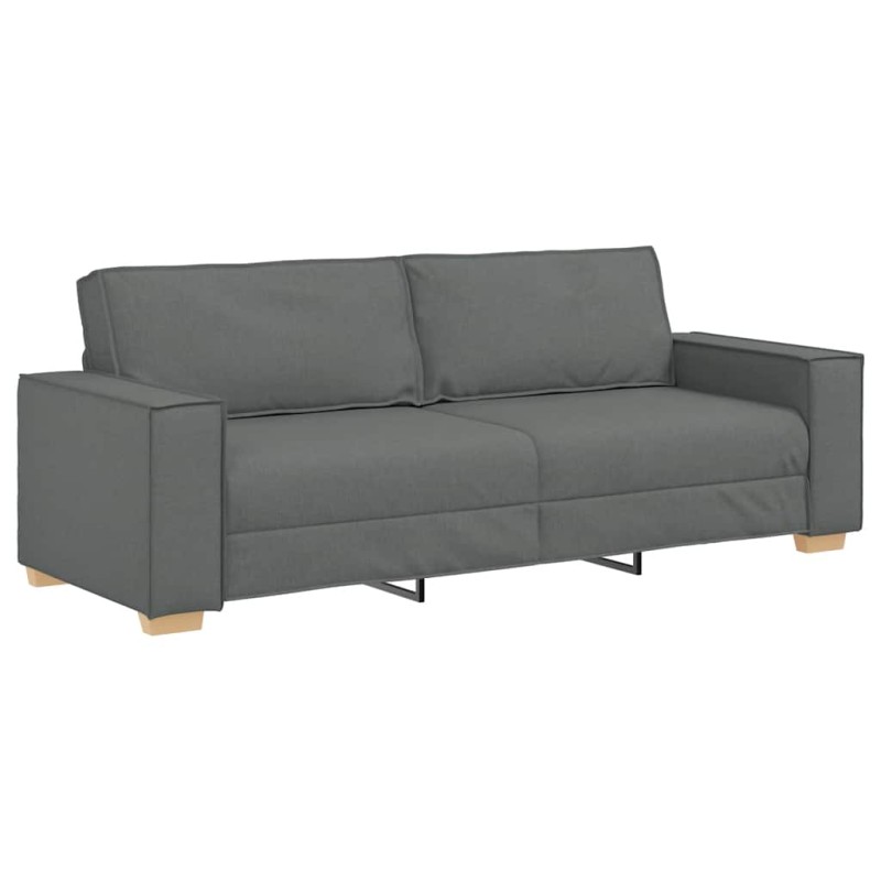 vidaXL Τριθέσιος Καναπές Σκούρο Γκρι 220x78x84 εκ. Υφασμάτινος