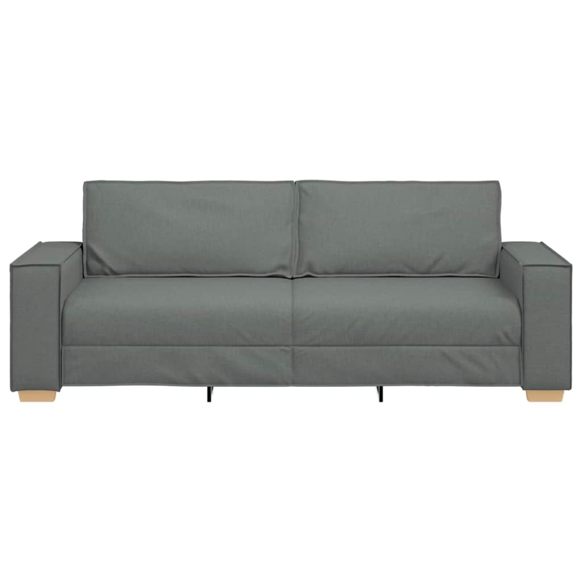 vidaXL Τριθέσιος Καναπές Σκούρο Γκρι 220x78x84 εκ. Υφασμάτινος