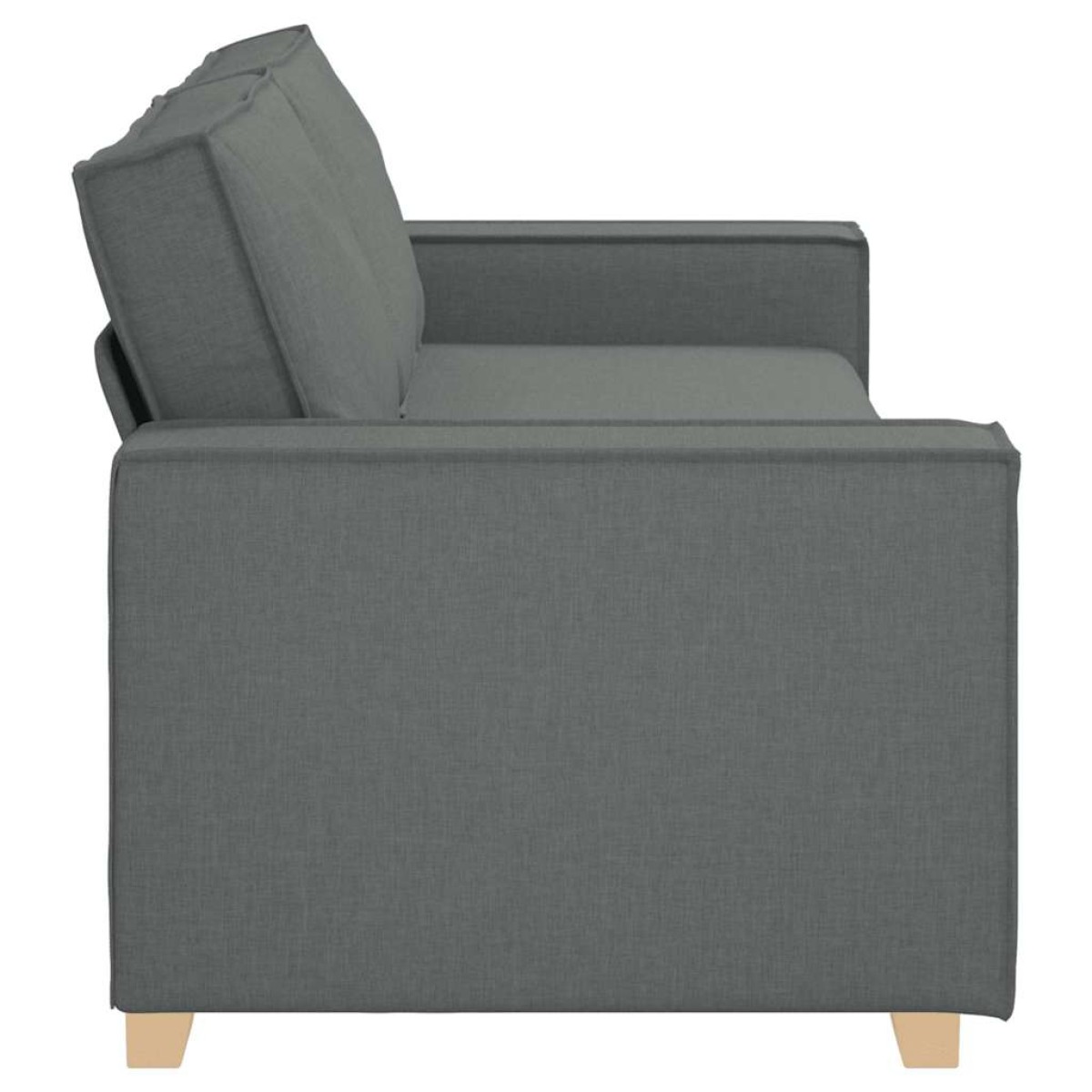 vidaXL Τριθέσιος Καναπές Σκούρο Γκρι 220x78x84 εκ. Υφασμάτινος