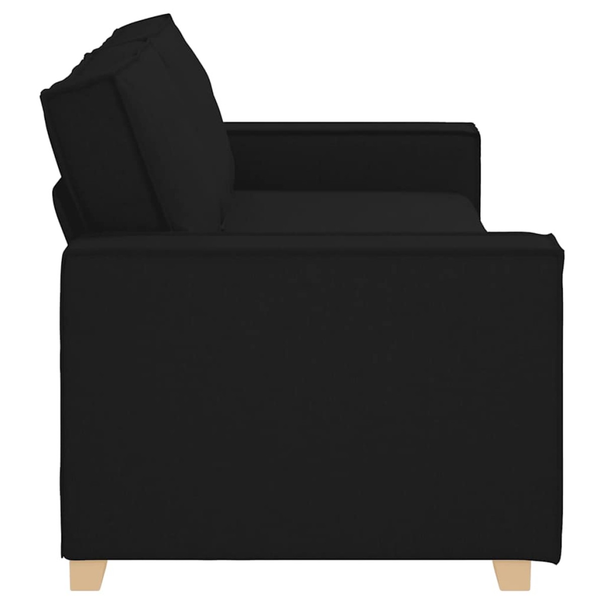 vidaXL Τριθέσιος Καναπές Μαύρος 220x78x84 εκ. από Ύφασμα