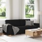 vidaXL Τριθέσιος Καναπές Μαύρος 220x78x84 εκ. από Ύφασμα
