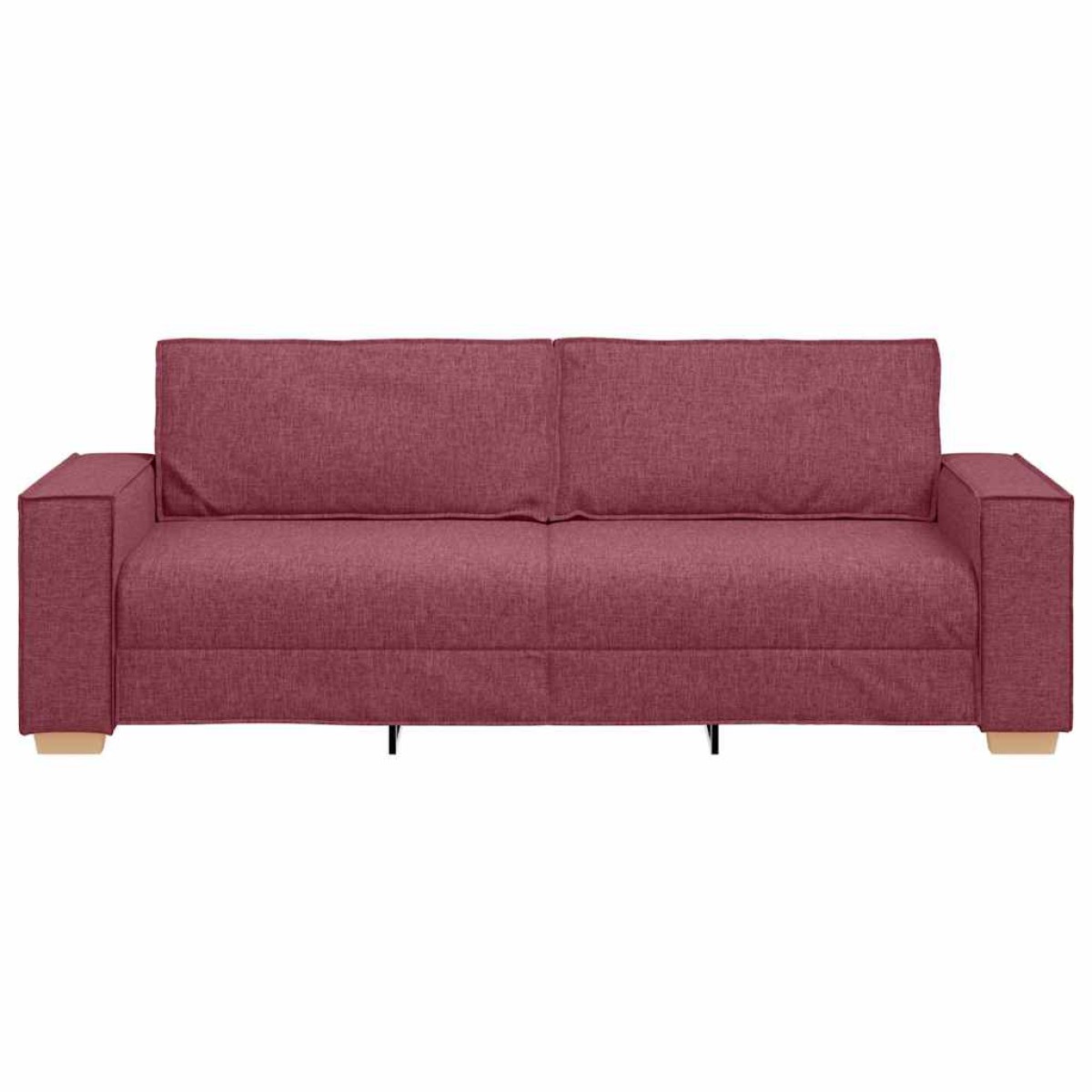 vidaXL 3-Θέσιος καναπές Κόκκινο 220 cm ύφασμα