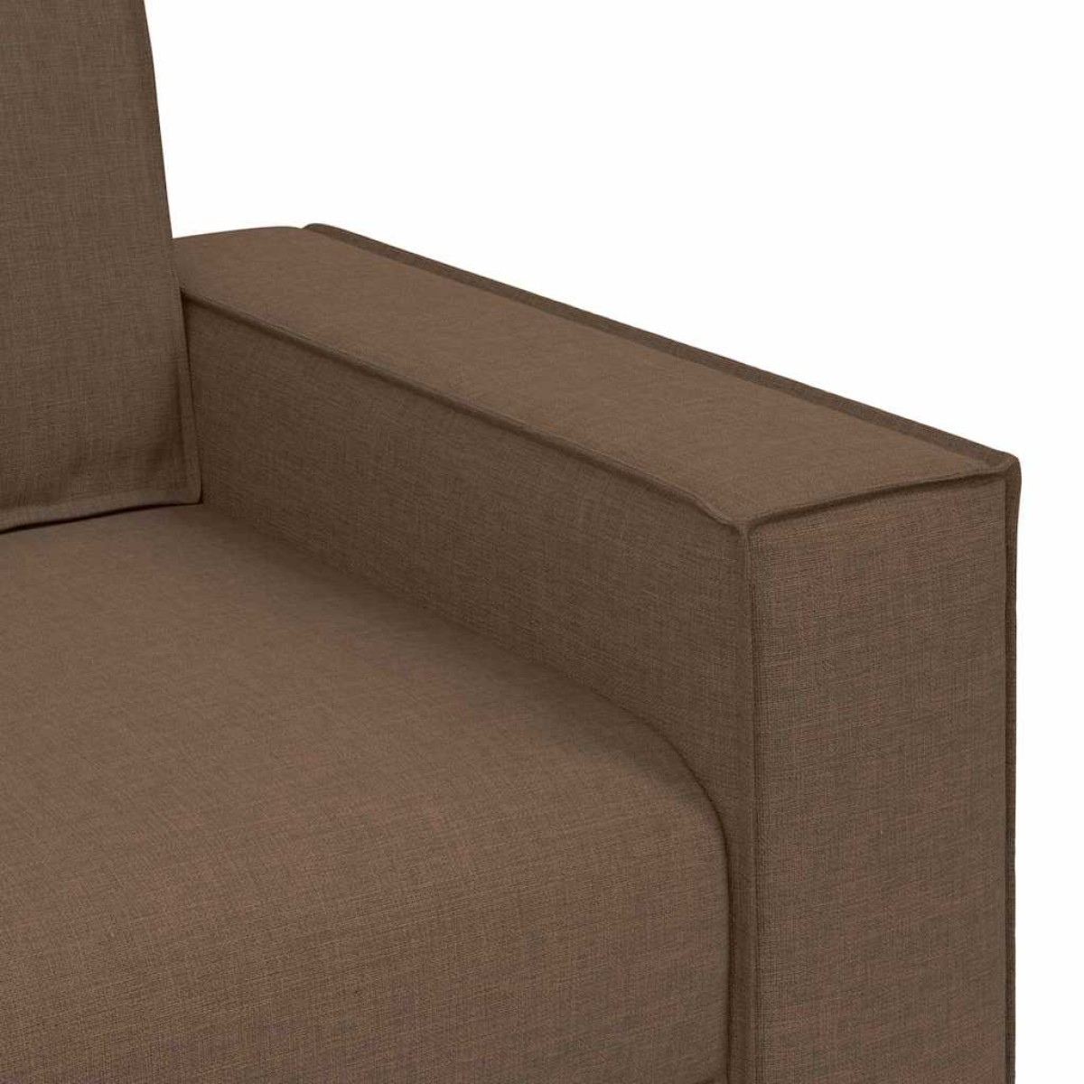 vidaXL 3-Θέσιος καναπές Καφέ 220 cm ύφασμα