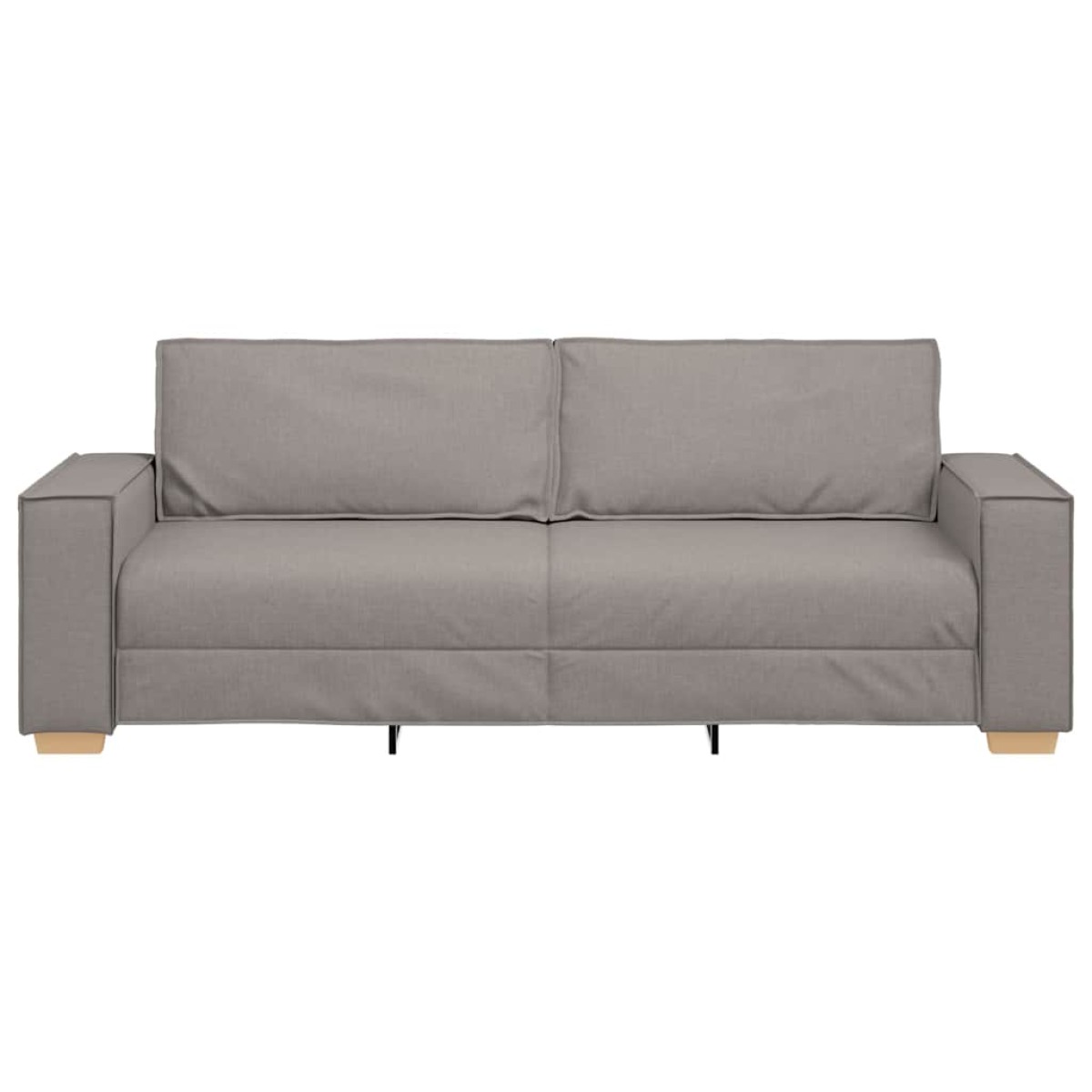 vidaXL 3-Θέσιος καναπές Taupe 220 cm ύφασμα