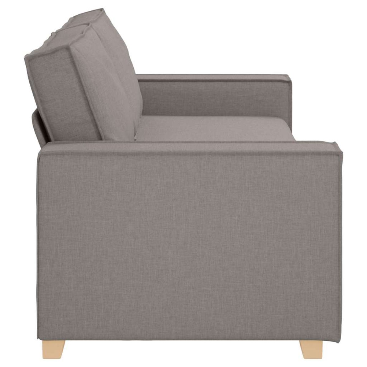 vidaXL 3-Θέσιος καναπές Taupe 220 cm ύφασμα