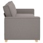 vidaXL 3-Θέσιος καναπές Taupe 220 cm ύφασμα