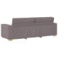 vidaXL 3-Θέσιος καναπές Taupe 220 cm ύφασμα