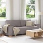 vidaXL 3-Θέσιος καναπές Taupe 220 cm ύφασμα