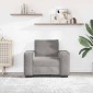 vidaXL Πολυθρόνα Ανοιχτό Γκρι Βελούδινη 100 x 78 x 84 εκ.