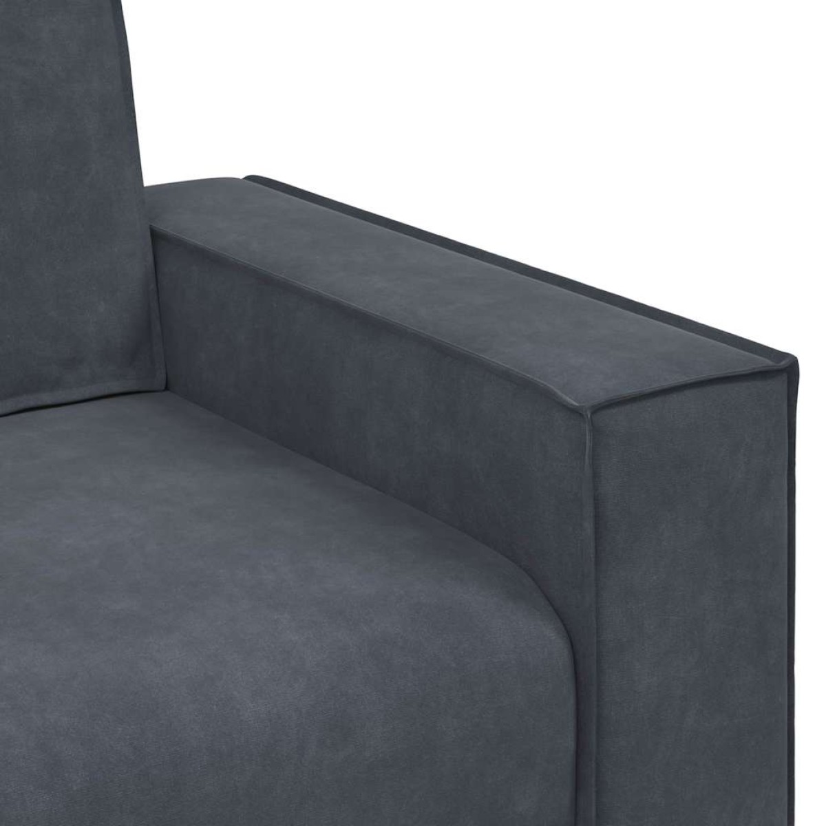 vidaXL Πολυθρόνα Σκούρο Γκρι Βελούδινη 100 x 78 x 84 εκ.