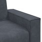 vidaXL Διθέσιος Καναπές Σκούρο Γκρι 160x78x84 εκ. Βελούδο