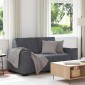 vidaXL Διθέσιος Καναπές Σκούρο Γκρι 160x78x84 εκ. Βελούδο