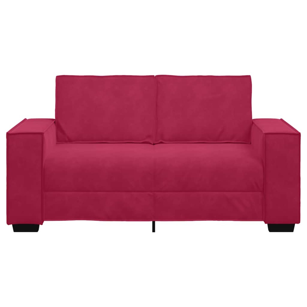 vidaXL Διθέσιος Καναπές Κόκκινος Βελούδος 160x78x84 εκ.